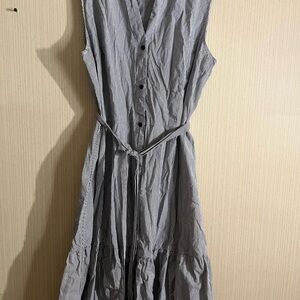 a new day Gray Striped Maxi Dress